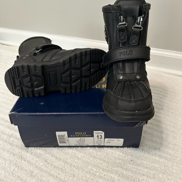 NWOT POLO RALPH LAUREN BLACK KIDS CONQUERED HI - Picture 10 of 11